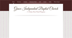 Desktop Screenshot of graceindependentbaptist.org