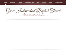 Tablet Screenshot of graceindependentbaptist.org